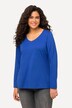T-shirt Coupe Slim Fit, décolleté en V et manches longues