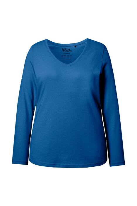 Tričko, Slim, výstřih do V, dlouhé rukávy