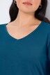 T-shirt Coupe Slim Fit, décolleté en V et manches longues