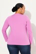 Shirt, slim, V-hals, lange mouw