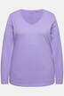 T-shirt Coupe Slim Fit, décolleté en V et manches longues