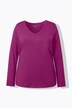 T-shirt Coupe Slim Fit, décolleté en V et manches longues