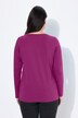 T-shirt Coupe Slim Fit, décolleté en V et manches longues