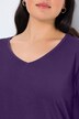 T-shirt Coupe Slim Fit, décolleté en V et manches longues