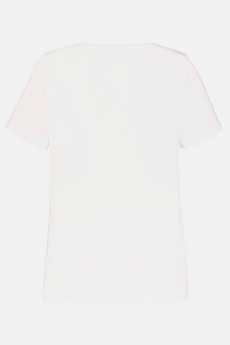 T-Shirt, Schriftmotiv, Regular, Used-Optik, Rollkante