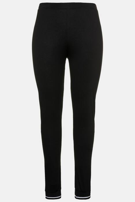Homewear-Hose, Streifenbündchen, Elastikbund