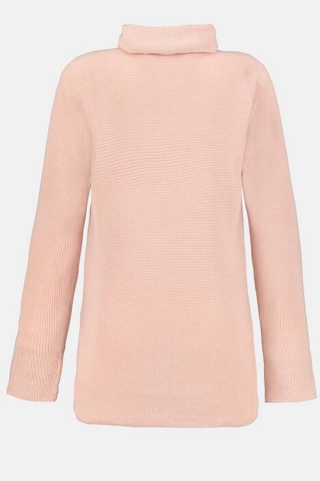 Pullover, Rollkragen, Lagenoptik, Querrippen