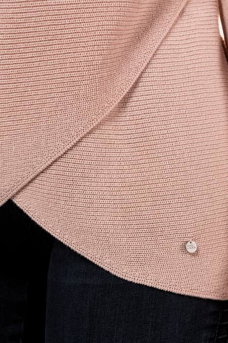 Pullover, Rollkragen, Lagenoptik, Querrippen
