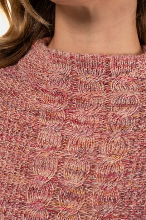 Pullover, weicher Feinstrick, Zopfmuster/Struktur