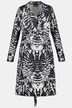 The Essential Print Stretch Knit Wrap Dress