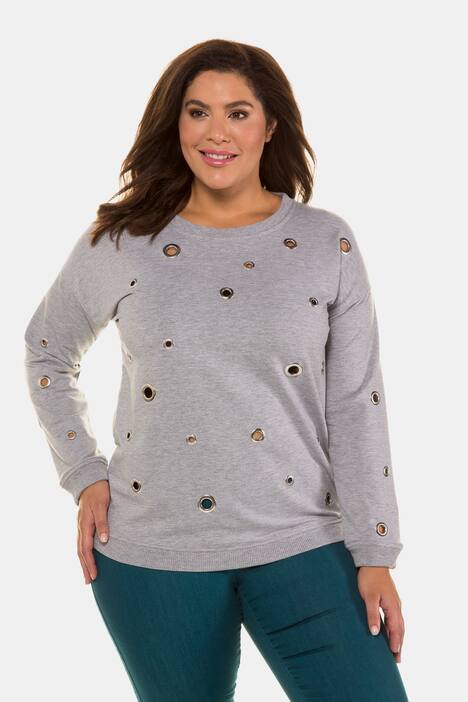 Sweatshirt, Ringnieten, Langarm