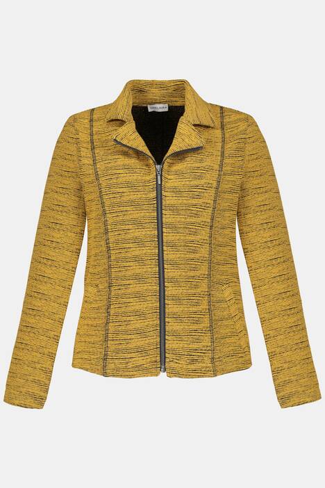 Blazer, Jacquard-Jersey, Zierband
