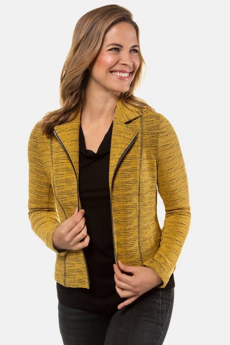 Blazer, Jacquard-Jersey, Zierband