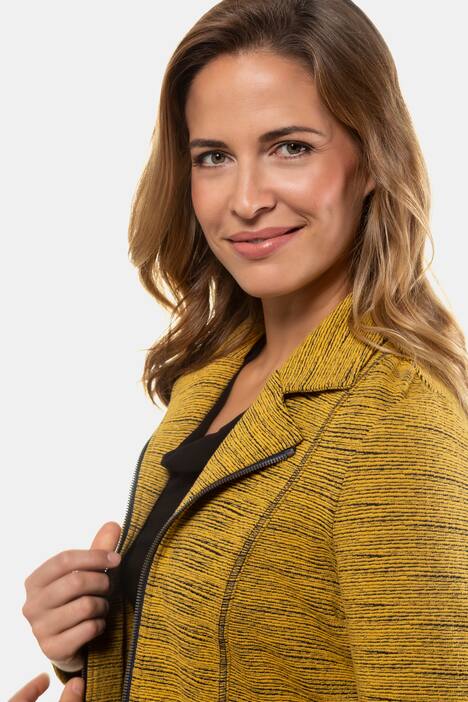 Blazer, Jacquard-Jersey, Zierband