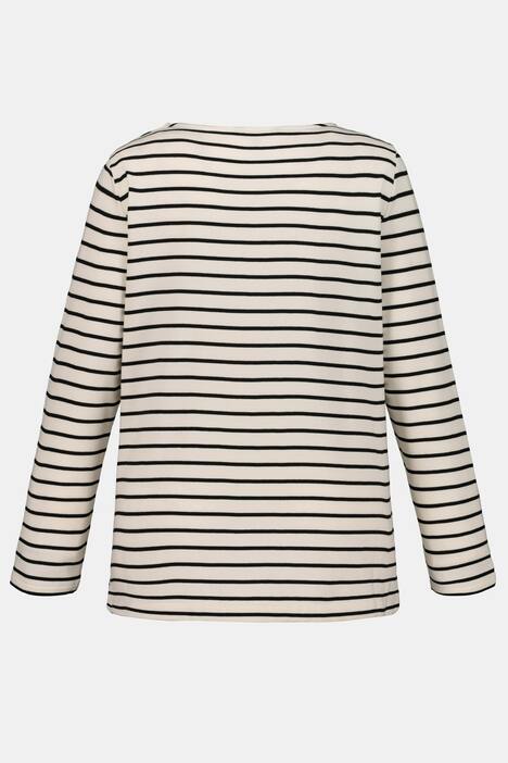 Ringelshirt, Schriftmotiv TAKE TIME, Classic, Langarm