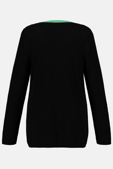 Pullover, Colourblocking, Regular, Strukturstrick