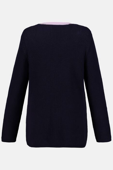 Pullover, Colourblocking, Regular, Strukturstrick