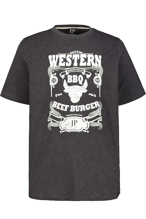 T-shirt, 2-pack, bull print/plain, short sleeve, jersey fabric