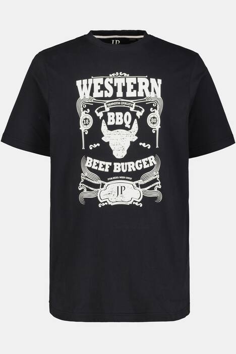 T-shirt, 2-pack, bull print/plain, short sleeve, jersey fabric