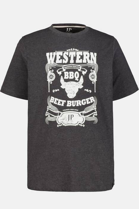 T-shirt, 2-pack, bull print/plain, short sleeve, jersey fabric