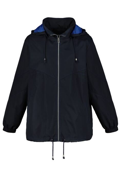 Sporty Drawstring Hem Fully Lined Jacket