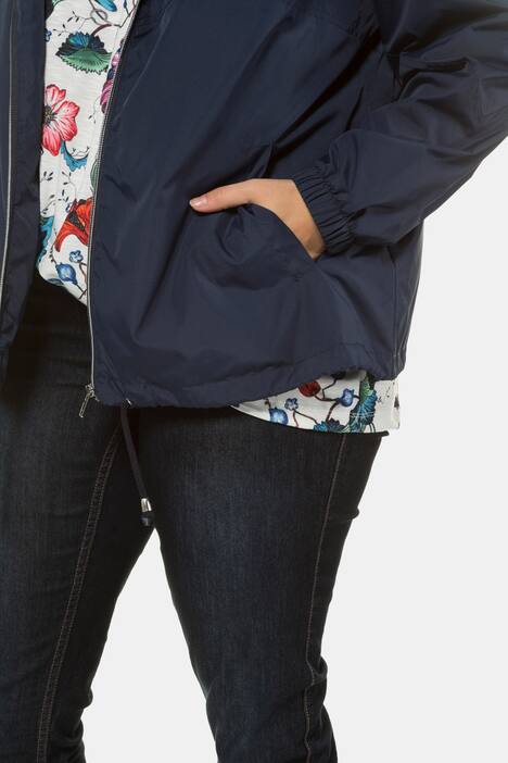 Blouson-Jacke, Kapuze abnehmbar, Saum-Tunnelzug