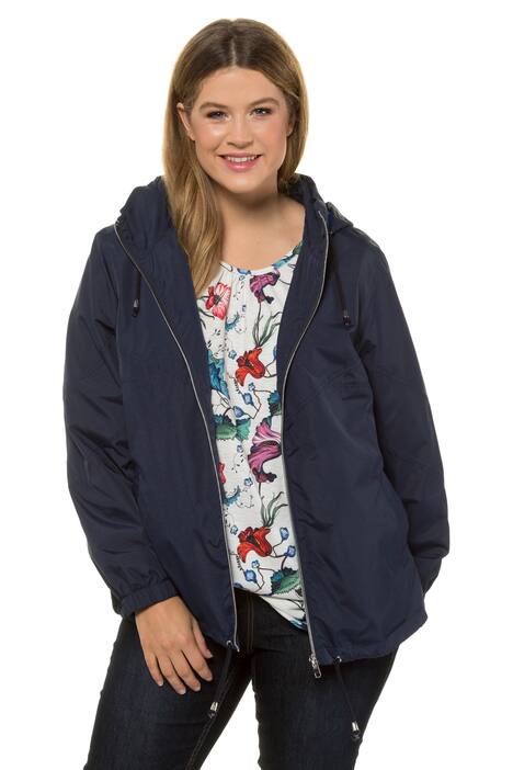 Sporty Drawstring Hem Fully Lined Jacket