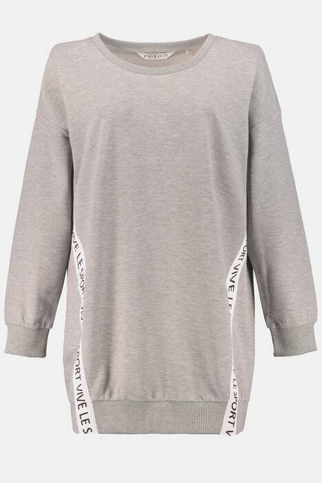 Sweater, extra lang, Statement-Bänder, Langarm