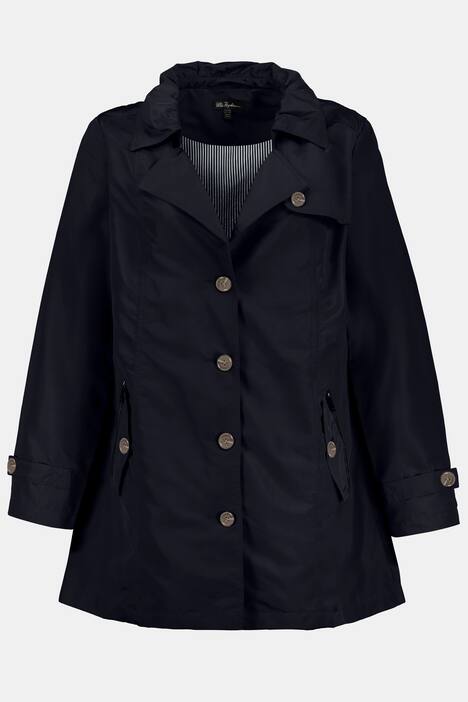 Trenchcoat, gestreiftes Futter, leichte Sommerqualität