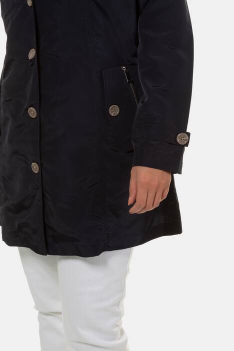 Trenchcoat, gestreiftes Futter, leichte Sommerqualität