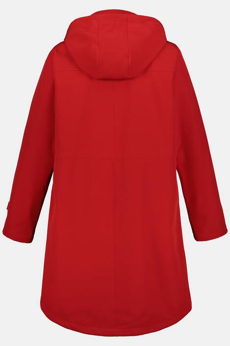Hooded Extended Back Softshell Fully Lined Parka