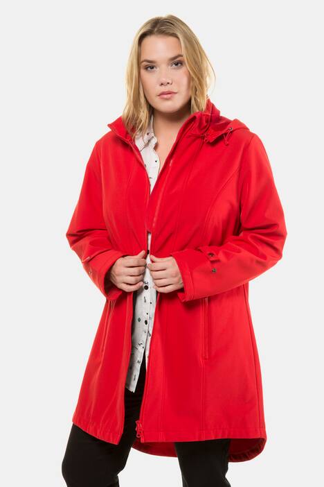Hooded Extended Back Softshell Fully Lined Parka
