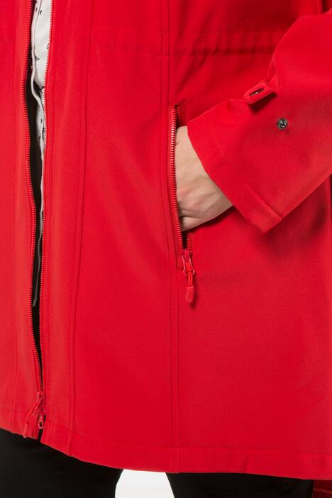 Hooded Extended Back Softshell Fully Lined Parka