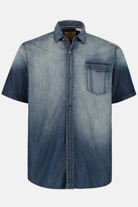 Halbarm Jeanshemd, Denim, Modern Fit, bis Gr 8XL