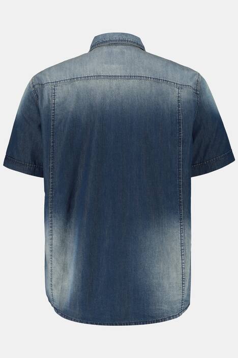 Halbarm Jeanshemd, Denim, Modern Fit, bis Gr 8XL