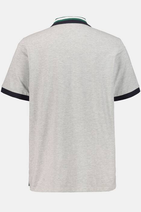 Poloshirt, Piqué, Streifenkragen, Halbarm