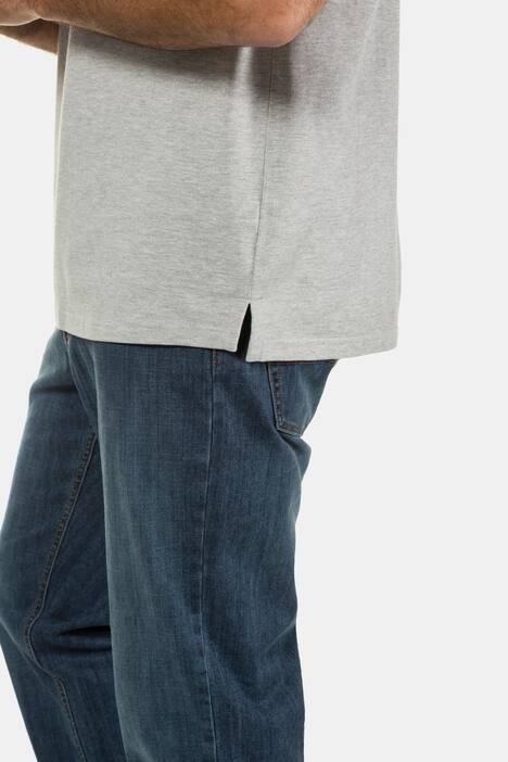 Poloshirt, Piqué, Streifenkragen, Halbarm