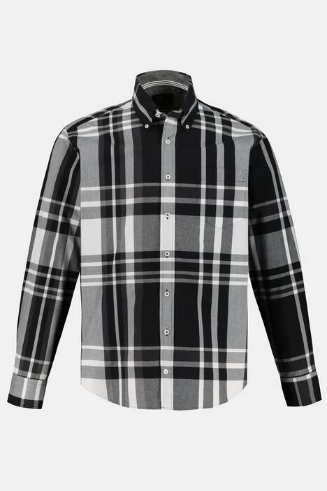 Plaid Button Down Modern Fit Cotton Shirt