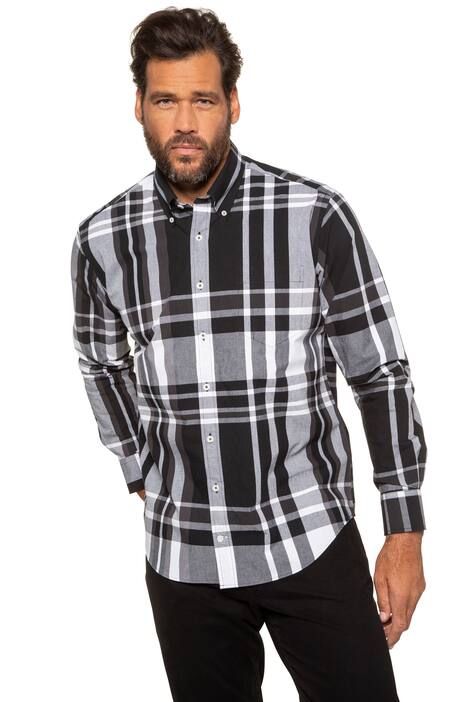 Plaid Button Down Modern Fit Cotton Shirt