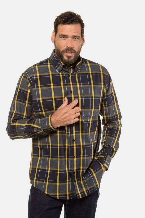 Plaid Button Down Cotton Shirt