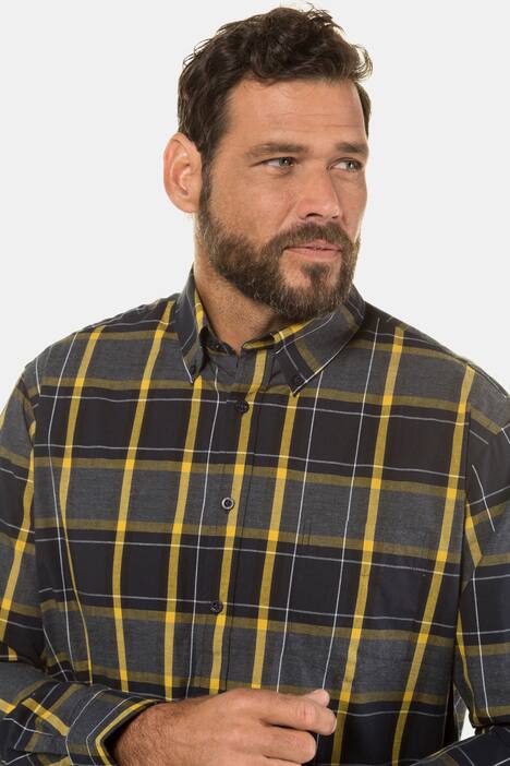Plaid Button Down Cotton Shirt