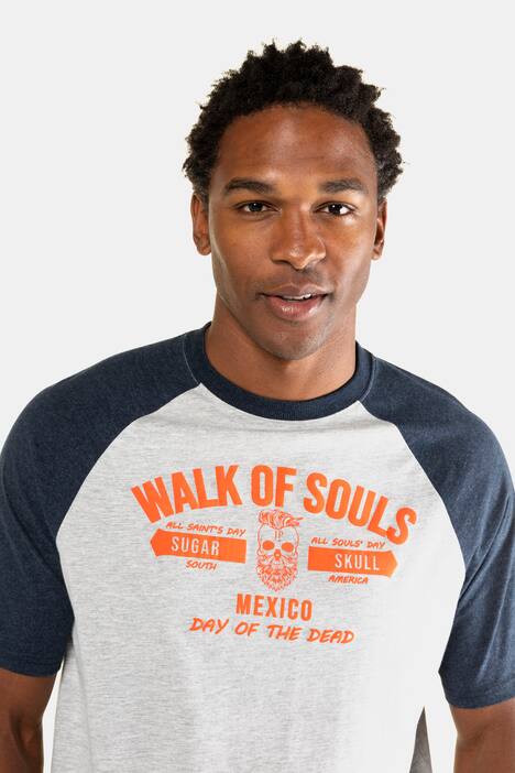 T-Shirt, zweifarbig, Walk of the Souls, Halbarm