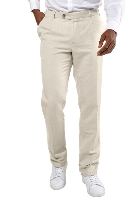 Linen Blend Regular Fit Pants