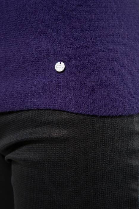 Pullover, Querstrick, Fledermausarm, U-Boot-Ausschnitt