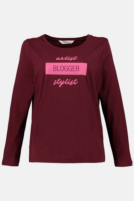 Shirt, Statement, Langarm