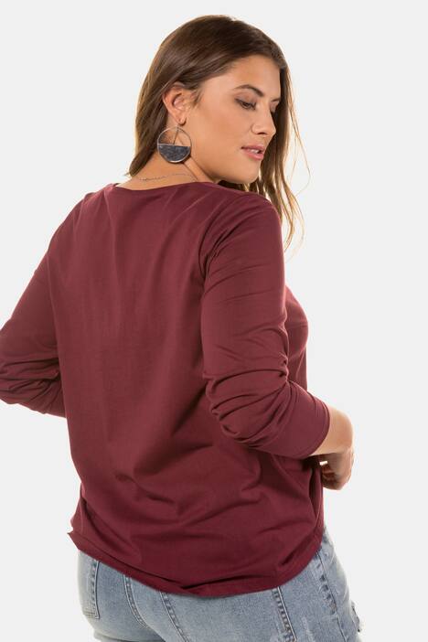 Shirt, Statement, Langarm