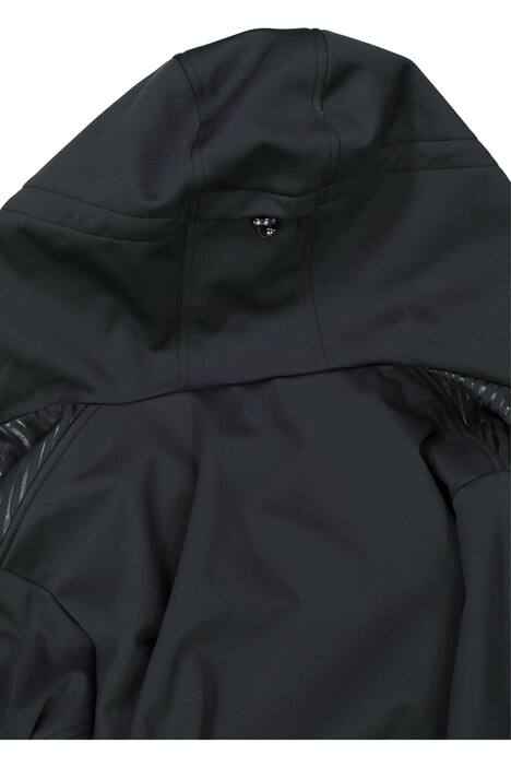 Softshelljacke, Lack-Linien, Meshfutter, Saumtunnelzug