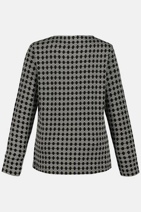 Pullover, Jaquard-Muster, Langarm