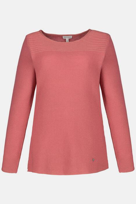 Pullover, Querrippen-Mix, Rollkanten