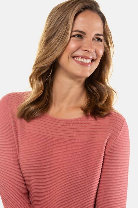 Pullover, Querrippen-Mix, Rollkanten